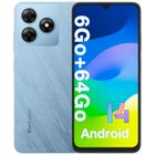 BLACKVIEW WAVE 8C Smartphone 6.56" 6Go + 64 Go 4700mAh Android 14 13MP Caméra Téléphone portable 4G Double Sim GPS - Bleu