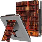 Étui - FINTIE - Kobo Libra Colour 2024 / Libra 2 2021 - Simili cuir - Béquille intégrée - Logement pour cartes