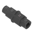 SALALIS outil de roue d'essieu avant de moto Outil d'essieu hexagonal pour moto, clé de retrait de broche bricolage douille Noir