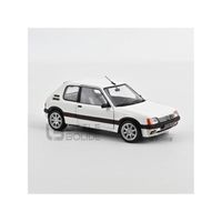 Voiture Miniature de Collection - NOREV 1/18 - PEUGEOT 205 GTi 1.9 - 1989 - White Meije - 184842