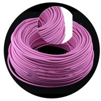 Câble-fil,Câble d'éclairage flexible en tissu tressé à 2 cœurs, multicolore, Vintage- Pink-5 Meter