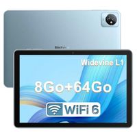 Blackview Tab70 WIFI Tablette Tactile 64 Go 10.1 Pouces Android 13 Tablette PC 6580mAh 8MP Bluetooth - Bleu