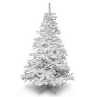 Sapin de Noël artificiel tradition et qualité de 90 cm à 3 M  blanc  210 cm