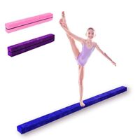 Poutre d'équilibre pliable GIANTEX - Bleu - 210x10x6,5cm - Débutant - Corps entier - Gymnastique