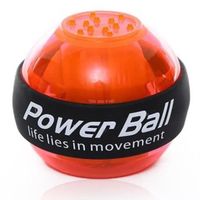 TD® Accessoires Fitness - Musculation,Entraîneur de balle de poignet de balle de puissance musculaire de LED - Type orange