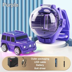 VOITURE ELECTRIQUE ENFANT violet-Mini Voiture Rc Portable Avec Bracelet Déta