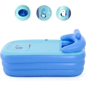 GCHH Azuré Couleur Gonflable Baignoire Gonflable Baignoire Adultes Portable  Pliable Baignoire en Plastique, Doter électrique Pompe à Air