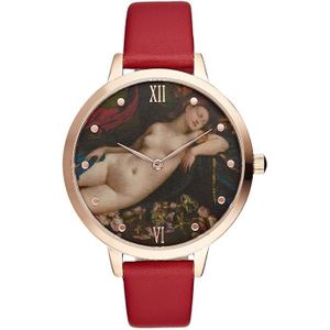MONTRE Bracelet de montre - Montre Ch tte Rafaelli - Mixte Adulte Quartz - Rouge - Blanc - Classique