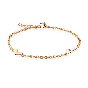 Chaine Cheville Femme Acier Inoxydable Acier Inoxydable Deux Rangs Chaînes Doubles De Cheville