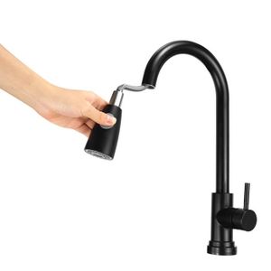 robinet de cuisine brosse pull out sprayer mitigeur evier pivotant monotrou 45 cdiscount bricolage