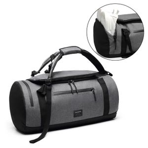 SAC DE SPORT Sac de Sport Homme Femme avec Compartiment à Chaussures,56cm,Sac de Voyage Imperméables Grande Capacité Sac Gym Fitness Gris