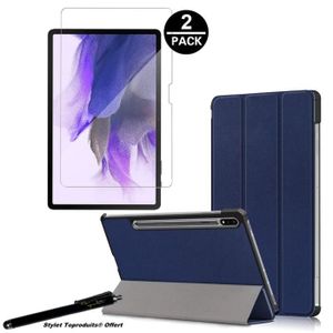 Housse Tablette XEPTIO Etui housse protection blanc pour Samsung Galaxy TAB  A9+ / Tab A9 Plus 2023 11 pouces avec stand Pochette coque