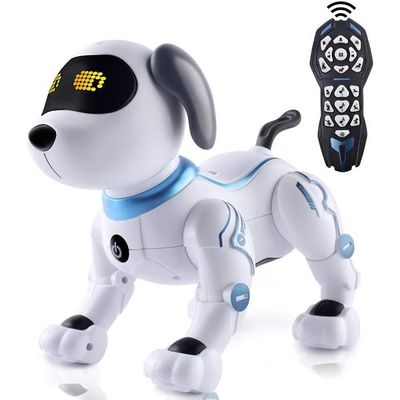 Chien Robot Télécommandé X-Verse - Tire Bombes à Eau, Danse, Programmable, Commande Vocale - Cadeau Enfants 3-12 Ans