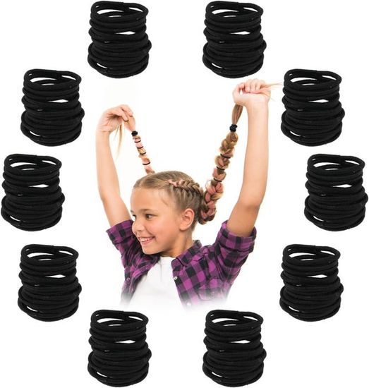 Lot De 6 élastiques à Cheveux En Métal Pour Queue De Cheval, élastiques