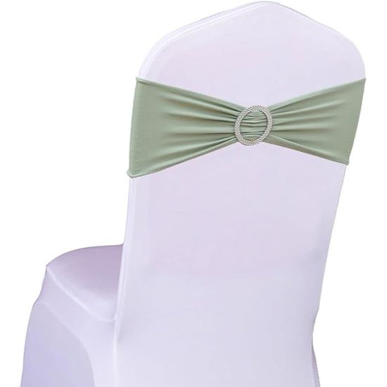 Fani 60 Fiocchi Per Sedia In Raso Nero - 17,8x274 Cm, Universali Per Matrimoni, Feste E Banchetti - 3