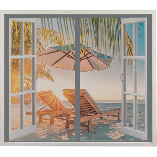 Moustiquaire Porte Fenetre Magnetique 190 X 210 Cm AimantéE