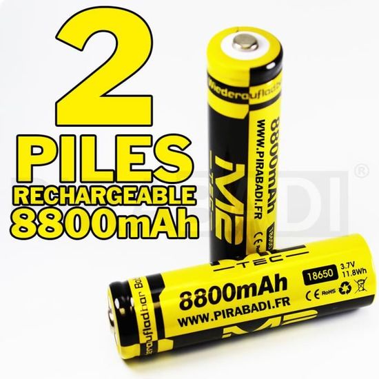 Pack Chargeur Accu M2 Avec 2 Accus 18650 3000mAh - X Power