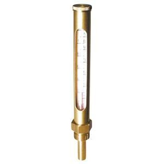 Thermomètre chauffage vertical droit 0 à 130°C