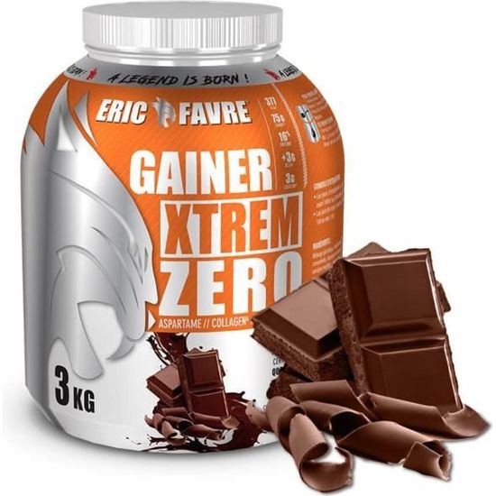 Eric Favre - Gainer Xtrem Zero - Protéines prise de masse - Chocolat - Gainers - Chocolat