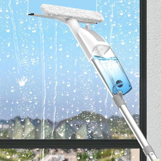 Kit de nettoyage de fenêtre, raclette de sol vitre douche avec fonction de  pulvérisation deau, brosse dessuie-glace enlever e 387 - Cdiscount Auto