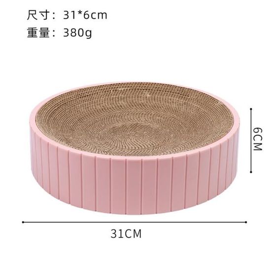 Griffoir En Sisal Ovale Pour Chat - 2 En 1 Lit Et Planche à Gratter | 41x31x10 Cm | Base Antidérapante