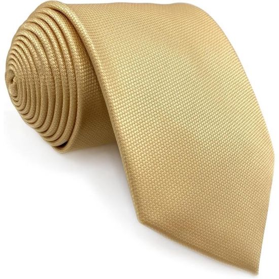Cravate Homme Unie Fine 4cm - Noir, Microfibre, Longueur 148cm, Pour Mariage, Bureau, Occasion Formelle