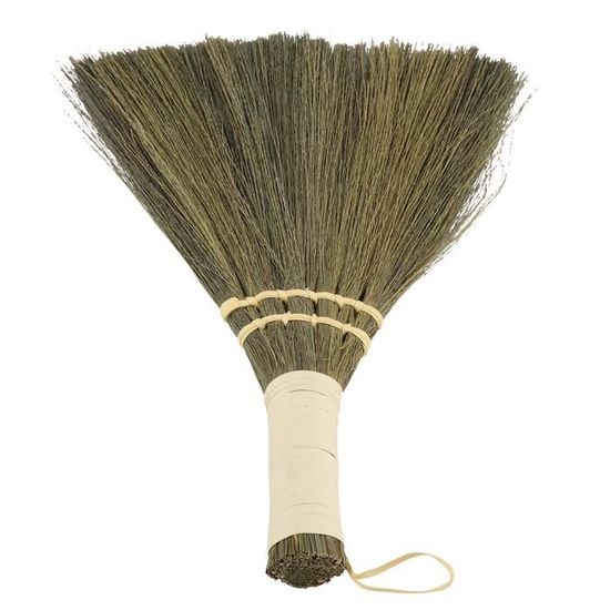 Balai demi-tête vernis teck manche couleur acajou Balai demi-tête vernis teck manche couleur acajou