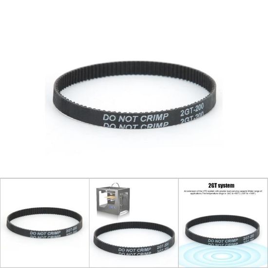 Be In Your Mind Kit Courroies De Distribution GT2-6mm Pour Imprimante 3D Ender-3 - Lot De 2 Courroies 72cm Et 76cm