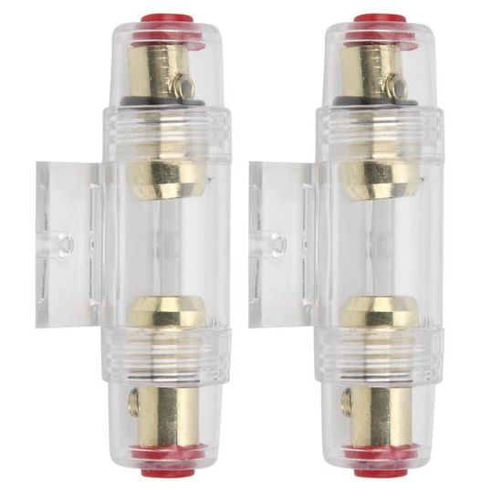 Lot De 2 Fusibles Auto AGU 60A 38x10mm - Standard Vitrage - Pour Installation Audio Puissance