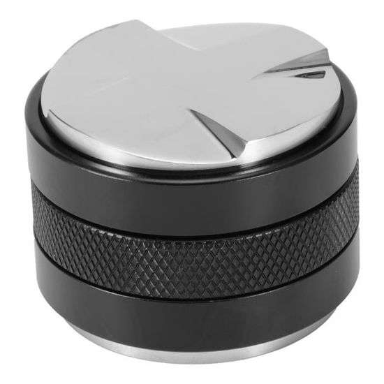 Distributeur-niveleur Café 58 Mm Pour Portefiltre - Acier Inox 304, Profondeur Réglable, Support Silicone - Accessoire Barista