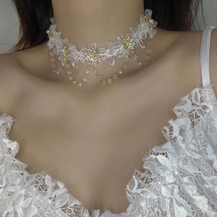 Collier ras shop de cou mariage