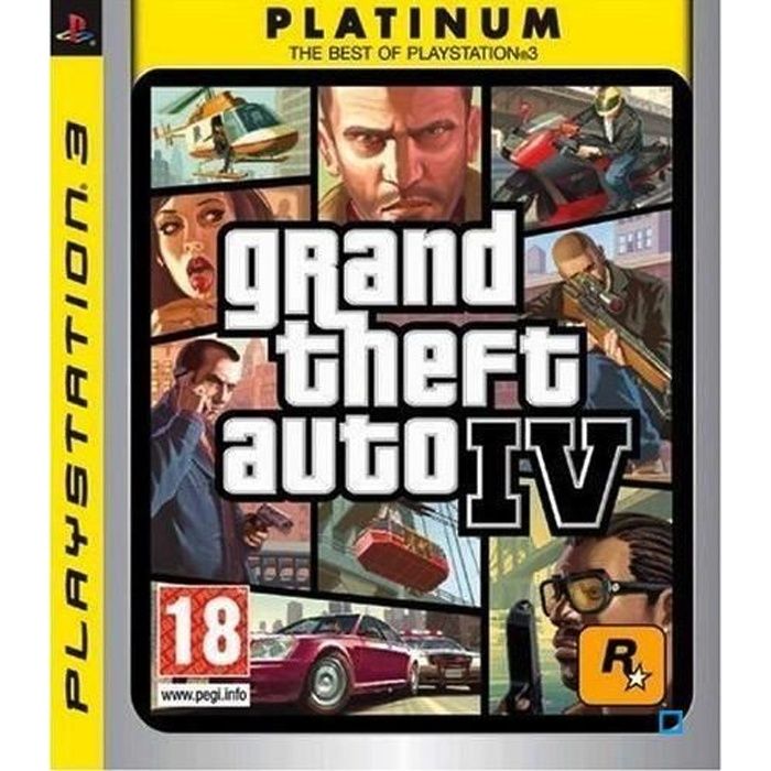 Take 2 Gta IV Platinum / Jeu Console PS3