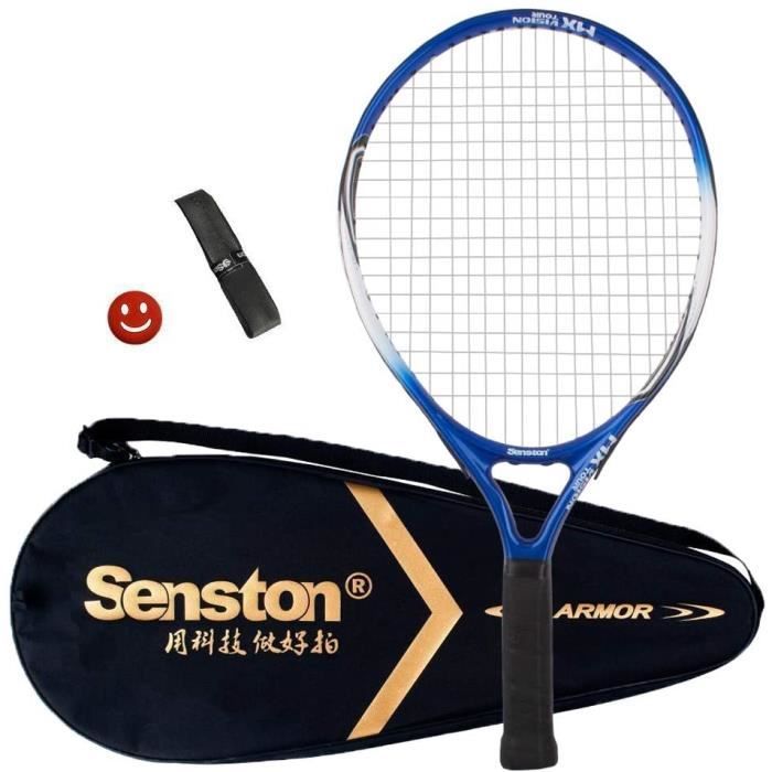 Raquette de Tennis pour Débutants Raquette de Tennis Enfants/Junior, Compris Sac de Tennis Surgrip Amortisseur de Vibrations