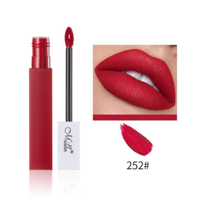 Lip Glaze Rouge à lèvres Brillant à lèvres Brillant à lèvres Style rétro Coupe matte antiadhésive ZIS201016084I_7274