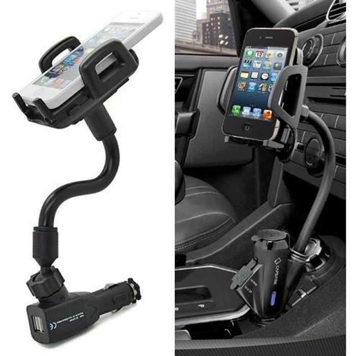 2 USB Allume Cigare Chargeur de Support Voiture Pour Apple Iphone 6 6 Plus Samsung Galaxy S6 S6 Edge HTC LG Sony téléphone