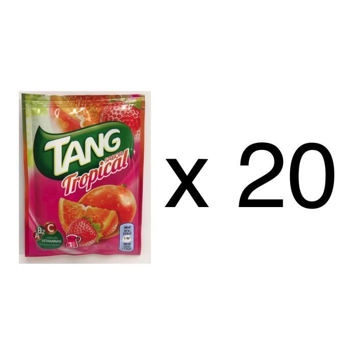 20 sachets de tang gout tropical, soit 20 litres de jus de fruit