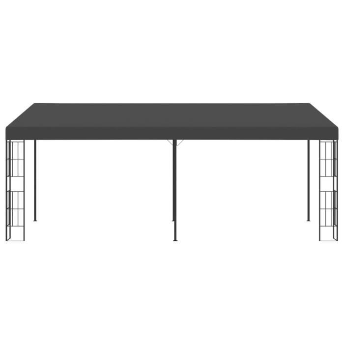 Tonnelle de Jardin - Barnum Belvédère mural 3x6 m Anthracite Tissu