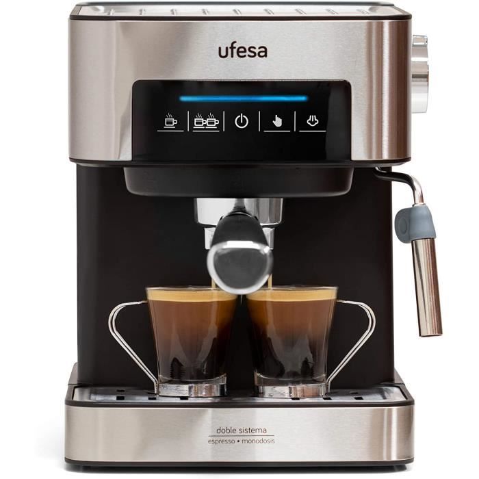 CE7255 Machine à café expresso et cappuccino avec écran tactile numérique, vaporisateur réglable, 20 bars, 2 modes: café moulu o,100