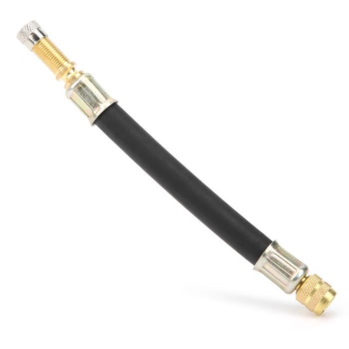 KAI Accessoire d'outil de gonflage d'adaptateur d'extension de valve de pneu en caoutchouc flexible de 5.5in pour l'autobus de