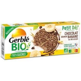 GERBLE BIO Petit déj' saveur chocolat banane au blé ancien