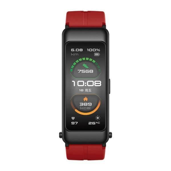 Montres connectées, Huawei Huawei TalkBand B6 Sport Wristband Activity Tracker corail rouge.Huawei TalkBand B6. Type d'écran: