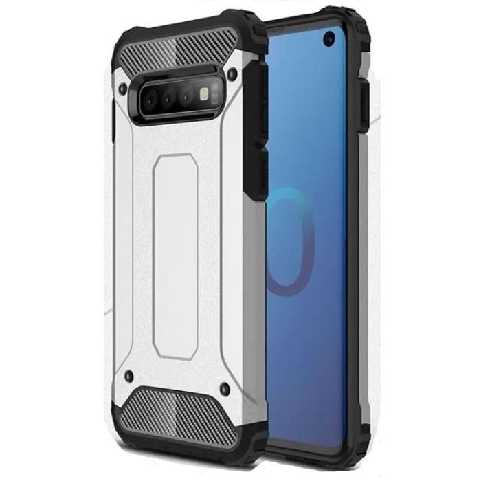 Coque Samsung Galaxy S10 PLUS Antichoc Argent