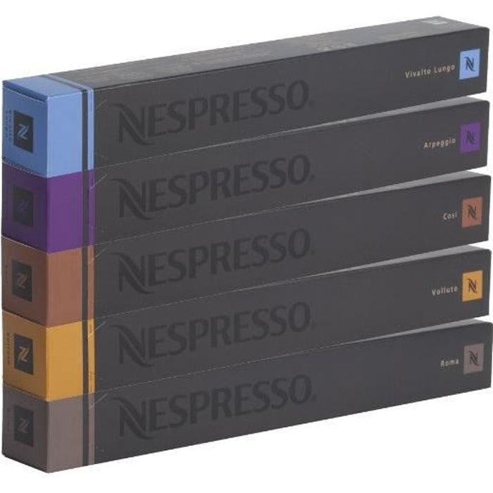 Nespresso Lot de Café Varié - 50 Capsules