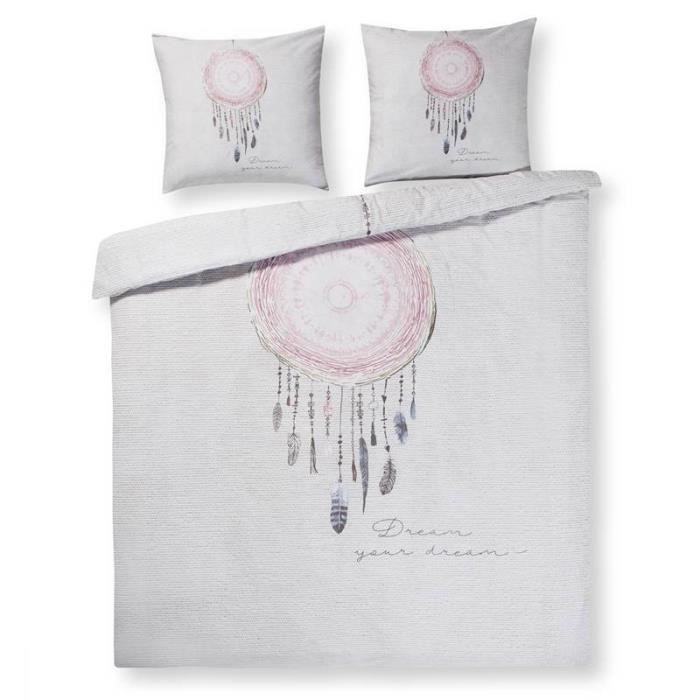 Papillon Annelot housse de couette en flanelle - 1-personne (140x200/220 cm + 1 taie) - 1 stuk (60x70 cm) - Multicolore