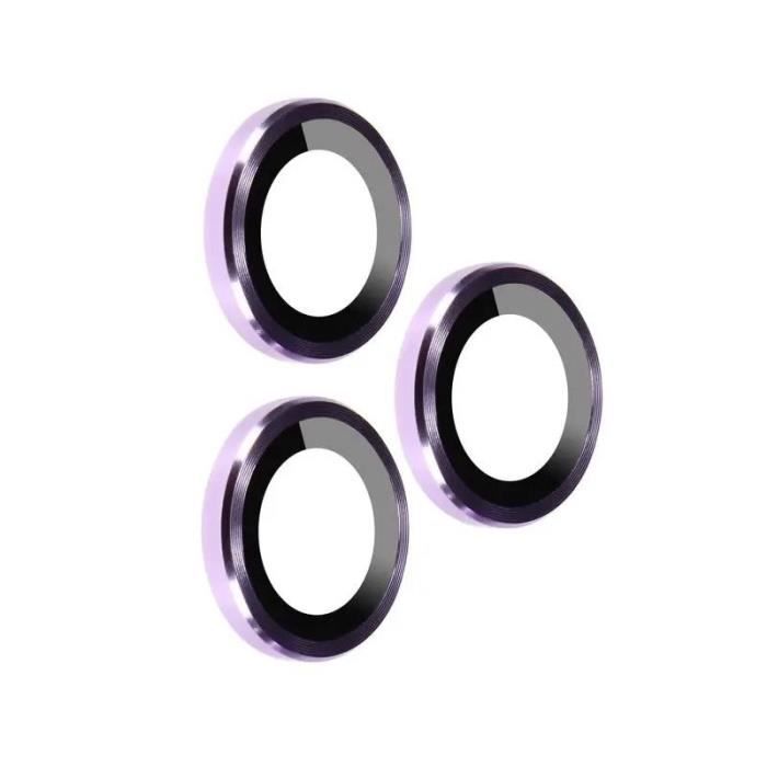Protection caméra contour aluminium violet pour Iphone 14 Pro Max