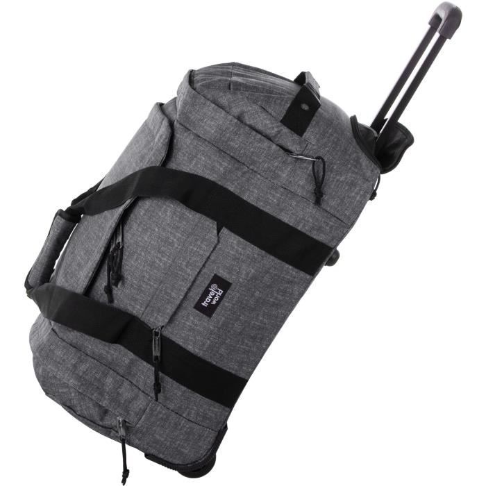 TRAVEL WORLD Sac à Roulettes 53 Cm Couleur Noir