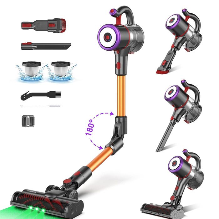 Aspirateur Balai Sans Fil,Aspirateur Sans Fil Puissant 40000Pa,60Min Aspirateur Balai Sans Fil,Aspirateur Sans Fil Puissant 40000Pa,60Min