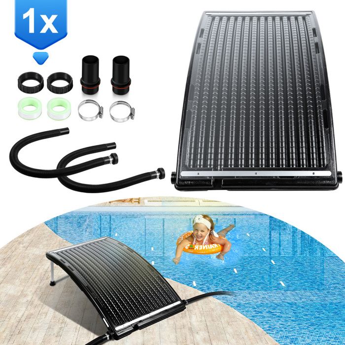 Randaco chauffage solaire Panneau de chauffage solaire de piscine capacité jusqu'à 15 litres capteur HDPE 1 pièce RECHAUFFEUR