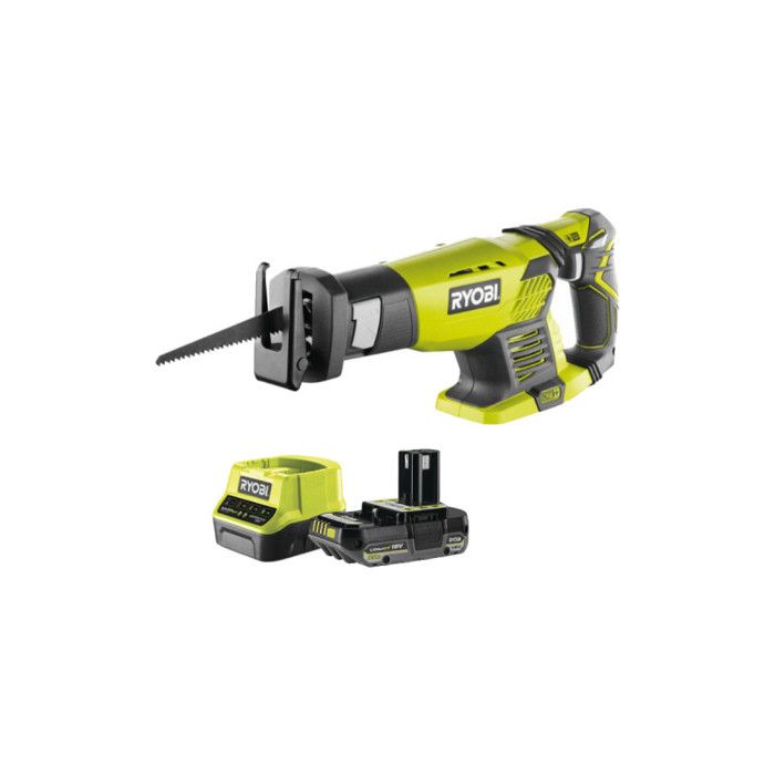 Pack RYOBI Scie sabre RRS1801M 18V One+ 1 Batterie 2.0Ah 1 Chargeur rapide