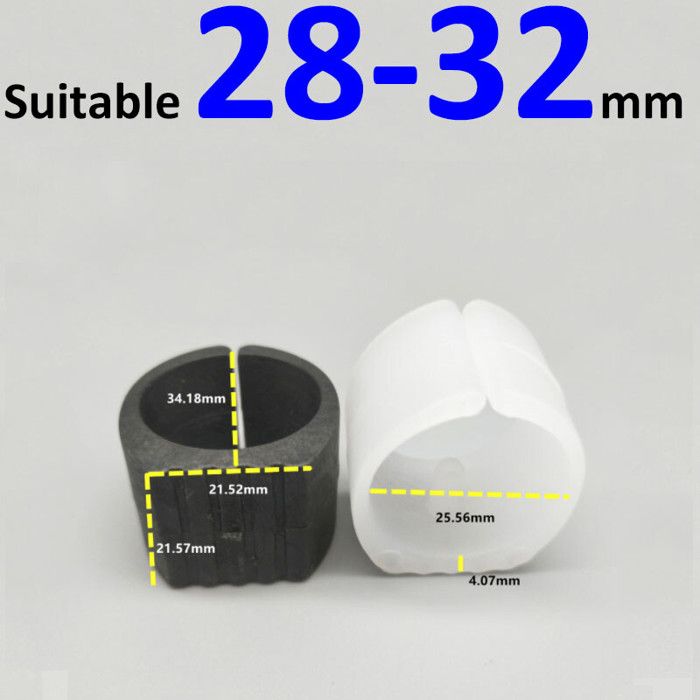Lot De 8 Joints En Silicone Pour Guidon Vélo - Adaptateur 31,8 Mm Vers 25,4/22,2 Mm - Pour VTT, Route, Ville